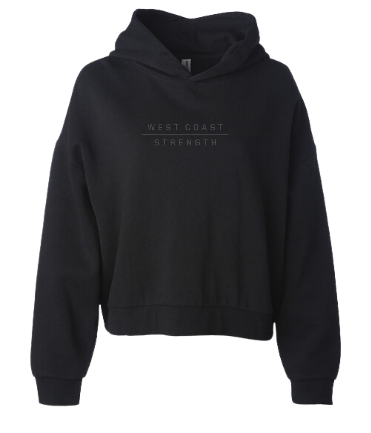 Black Cropped Hoodie