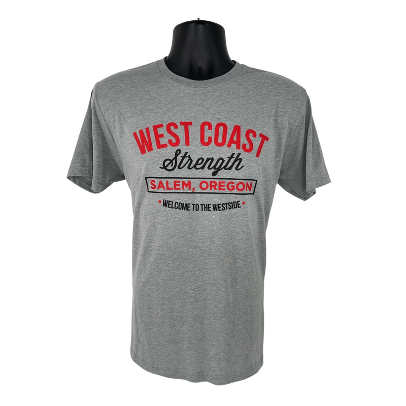 Mens Grey Tee Shirt - "Welcome to the Westside"