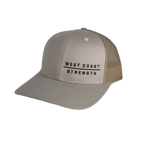 WCS Snapback Pre-Curved Bill Trucker hat - Khaki/Tan