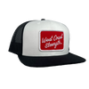 West Coast Strength Snapback Flat Bill Trucker hat - Black/White