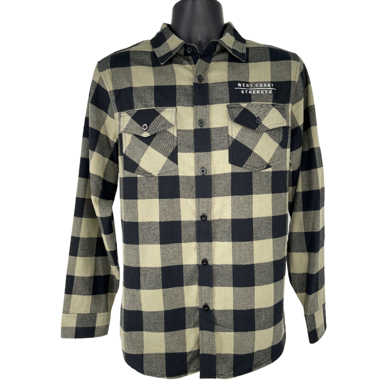 WCS Flannel Shirt - Olive/Black